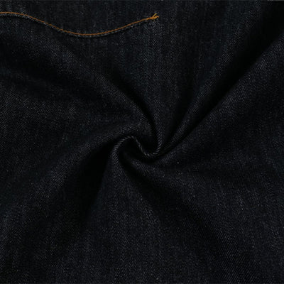 Men's Curved Crescent Denim Pants – Loose Wide-Leg Street Style