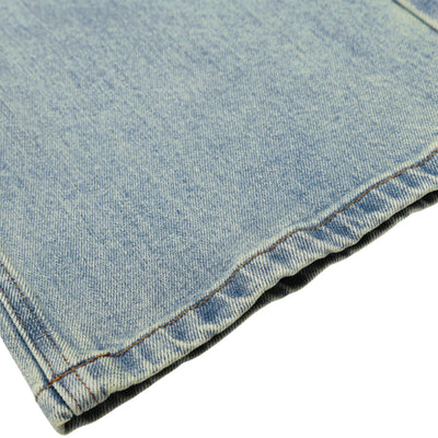 Men's Heavy-Washed Punk Loose Wide-Leg Straight Jeans