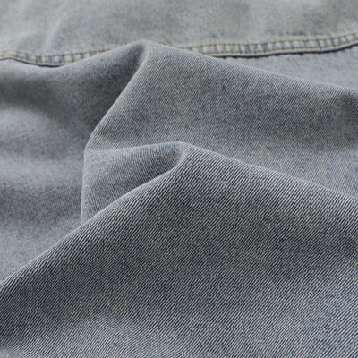 Unisex Loose Retro Workwear Washed Denim Jacket