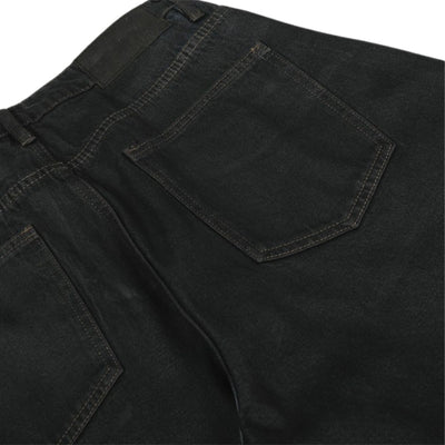 Men's Distressed Washed Denim Curved Pants Loose Wide Leg Street