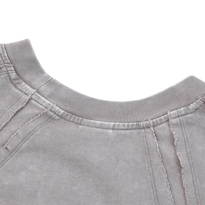 Distressed Raw Hem Patchwork Acid Wash Sleeveless Tank Tee