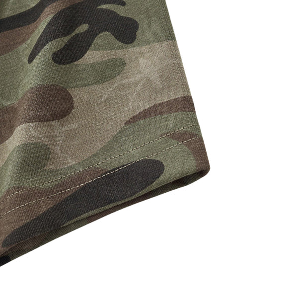 Raglan Camo Spice Girl Cropped Tee