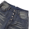 Vintage Frost Wash Button Fly Denim Shorts