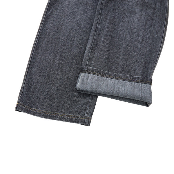 Vintage Washed Slub Distressed Baggy Denim Pants