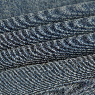 Laser Print Vintage Curved Denim Wide Leg Jeans