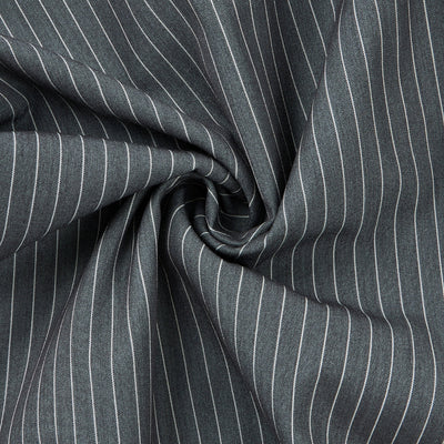 Vintage Stripe Barrel-Leg Tailored Trousers
