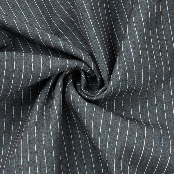 Vintage Stripe Barrel-Leg Tailored Trousers