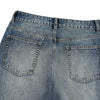 Vintage Blue Cat Whisker Studded Baggy Jeans