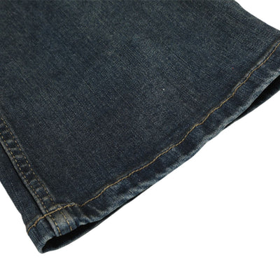 Men's Distressed Paint Splatter Denim Pants Vintage Loose Flare