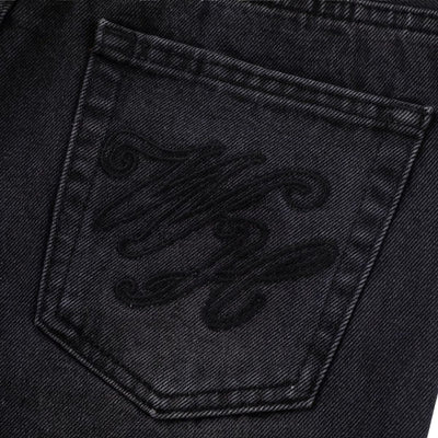Vintage Washed Slim Flare Jeans