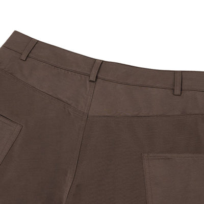 Solid Multi-Pocket Relaxed Workwear Cargo Pants