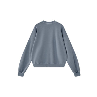 Vintage Washed Terry Crewneck Streetwear Sweatshirt