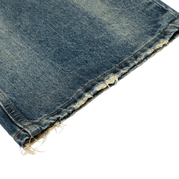 Men's Distressed Gradient Washed Denim Pants Loose Punk Street