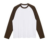 Relaxed Contrasting Colors Raglan Long Sleeve Top 8.1oz