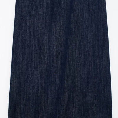 Indigo Spaghetti Straps Denim Maxi Dress