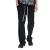 Solid Button Cuff Relaxed Straight Leg Track Pants