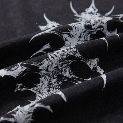 Retro Wasteland Paint-Splatter Distressed T-Shirt