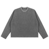 Heavyweight Washed Waffle Cotton Long Sleeve Tee 340G