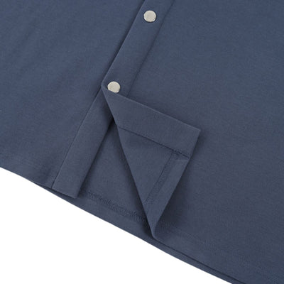 Heavyweight V Neck Button Cardigan Tee 320G
