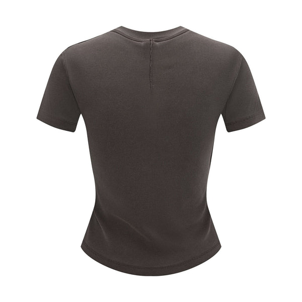 Women’s Retro Wash Fitted Stand Collar Tee