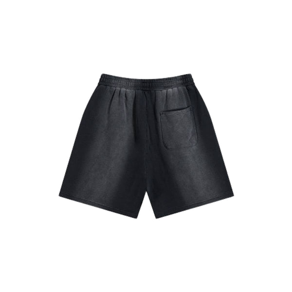Distressed Spray Dyed Heavyweight Terry Sweat Shorts