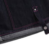 Washed Contrast Star Heart Embroidered Button Wide-Leg Bermuda Shorts