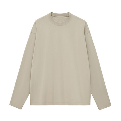 Solid Long-Sleeve Cotton T-Shirt 8.1oz