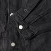 Streetwear Black Washed Denim Jacket