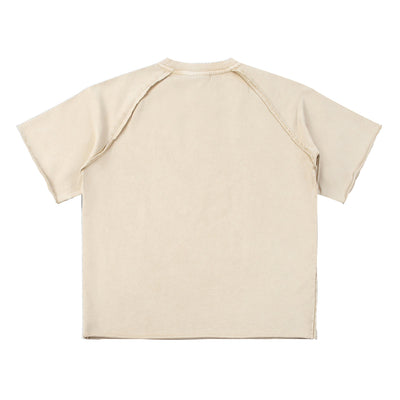 Heavy Washed Wax-Dyed High Street Raglan Tee
