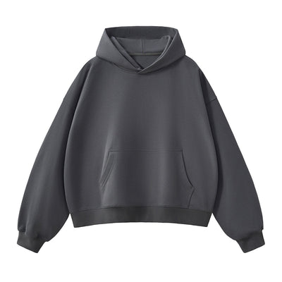 Solid Color Heavyweight Boxy Fit Hoodie