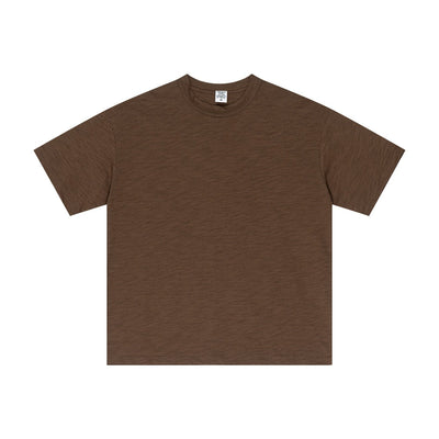 Solid Color Baggy Cotton T Shirt 190gsm