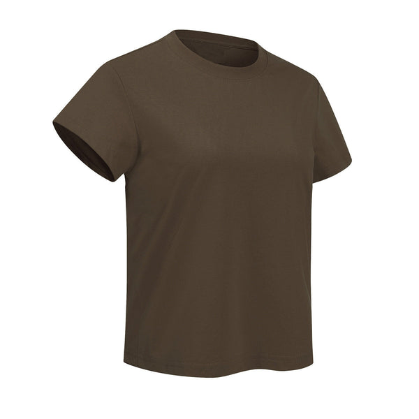 Classic Crew Neck Comfortable Versatile Everyday Tee