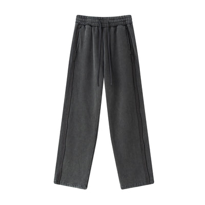 Straight Leg Fleece Deconstructed Sweatpants