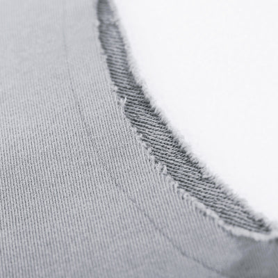 Distressed Sleeveless Crop Hoodie Top