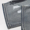 Paint Splatter Distressed Wide Leg Denim