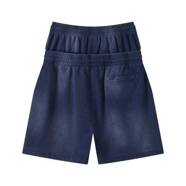 Casual Drawstring Double Waistband Shorts