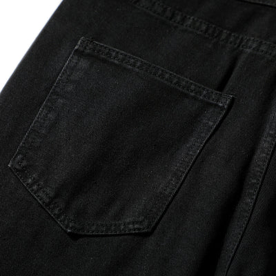 Distressed Black Ripped Flared Jeans