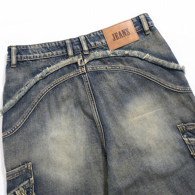 Y2K Fluid Patchwork Jeans