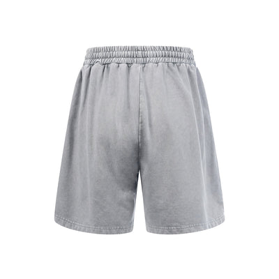 Distressed Patchwork Raw Edge Shorts