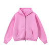 Soft Fleece Zip Up Hoodie Front Pockets