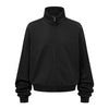 Oversized Zip High Neck Sweatshirt