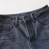 Faded Wash Panel Stitching Barrel-Leg Jeans