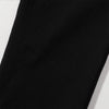 Slim Fit Solid Black Flared Denim Pants