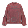 Wax Coated Denim Motorcycle Jacket