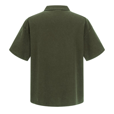 Zippered Polo Soft Cotton Everyday Casual Stylish Tee