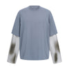 Washed Colorblock Contrast Sleeve Tee