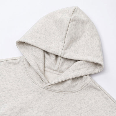 Solid Kangaroo Pocket Crop Hoodie