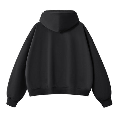 Solid Color Baggy Fleece Hoodie