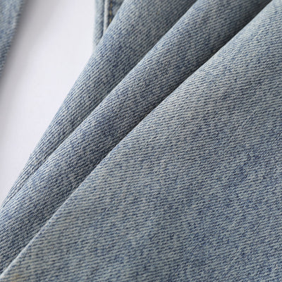 Grunge-Style Paint-Splatter Baggy Jeans