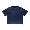 Boxy Raw Edge Washed Loose Short Sleeve Tee